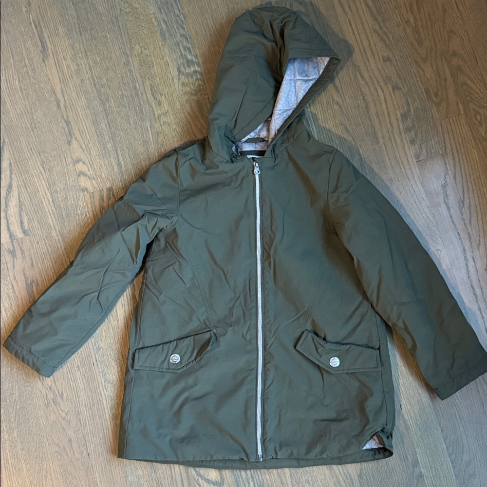 Mango Dark Green Quilted Jacket